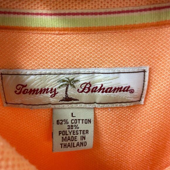 Tommy Bahama Orange Sherbet Polo Golf Shirt L - Picture 6 of 6